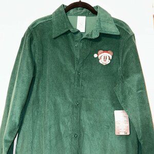 Disney Green Corduroy Jacket Christmas
